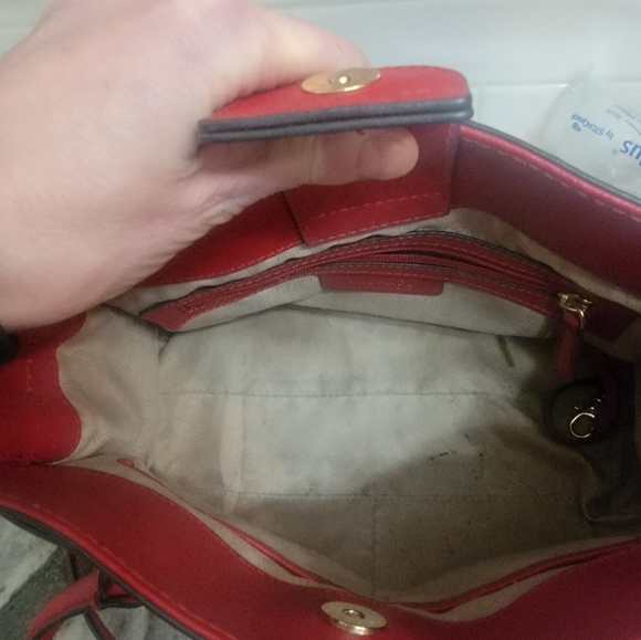 Michael Kors Hamilton Women's Bag in Red - Picture 12 of 12